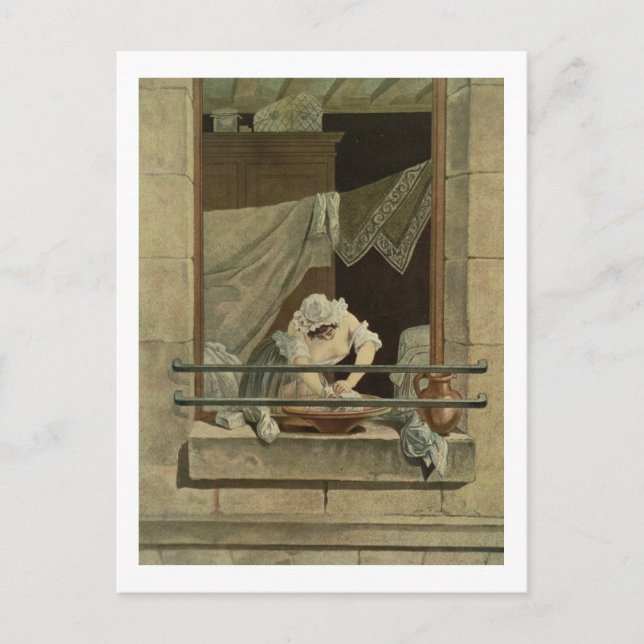 The Washerwoman, engraved by J. Laurent Julien (c1 Postcard (Front)
