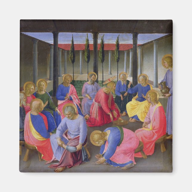 The Washing of the Feet, detail from panel three o Magnet (Front)