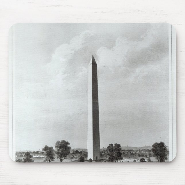 The Washington Monument and Surroundings Mouse Pad (Front)