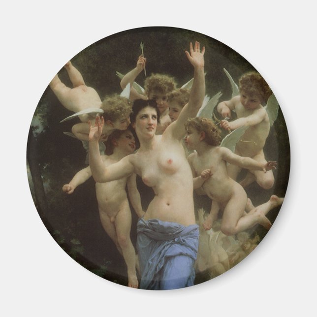The Wasp's Nest by William Adolphe Bouguereau Magnet (Front)