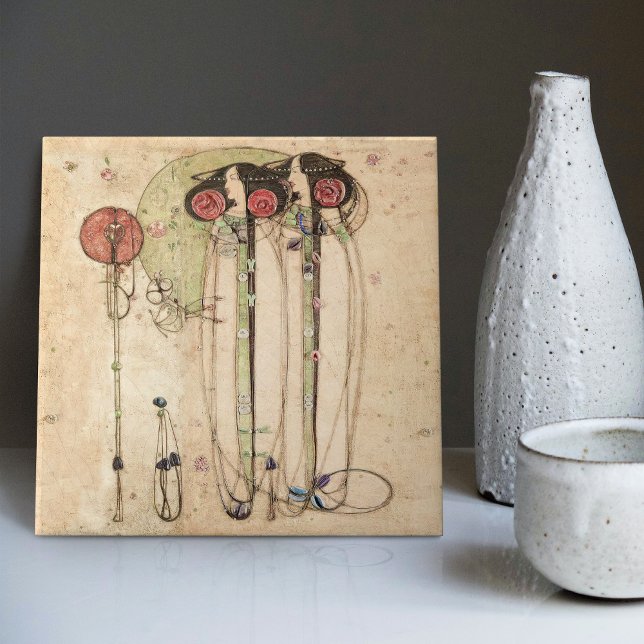 The Wassail Mackintosh Art Nouveau Wall Decor Cera Tile (Creator Uploaded)