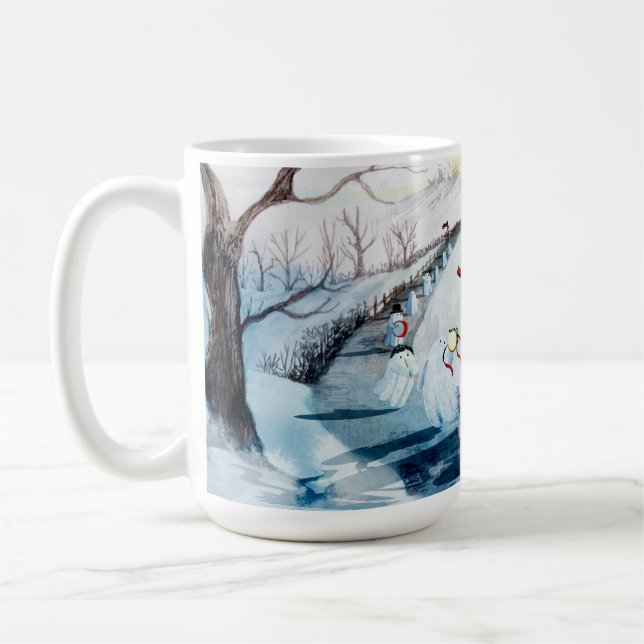 The Wassailing Ghosts Coffee Mug (Left)