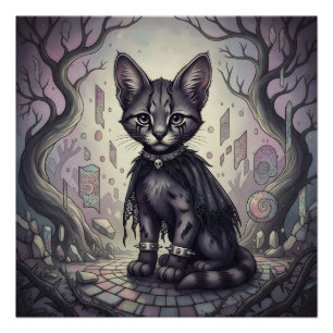 The Watcher Feline Poster