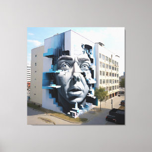 The Watchful Face Canvas Print