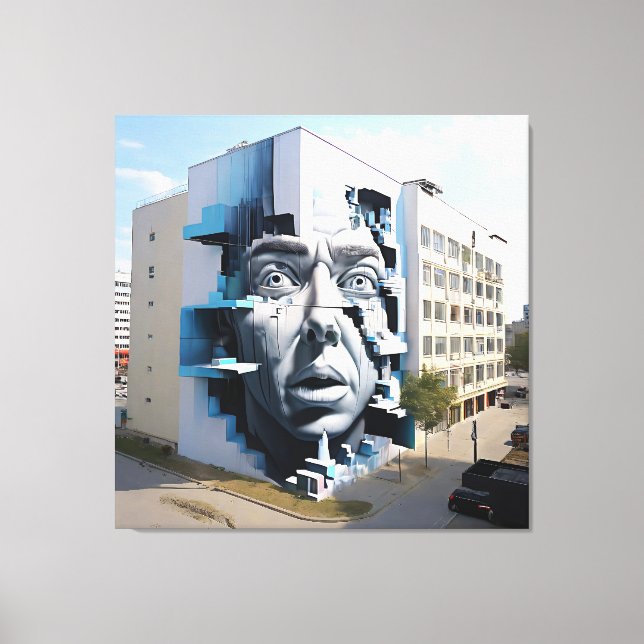 The Watchful Face Canvas Print (Front)