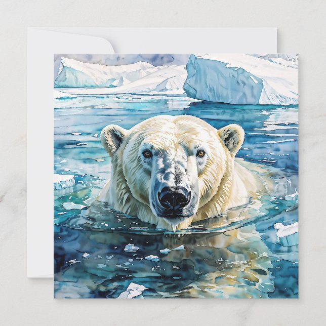 The Watchful Ice Guardian Invitation (Front)