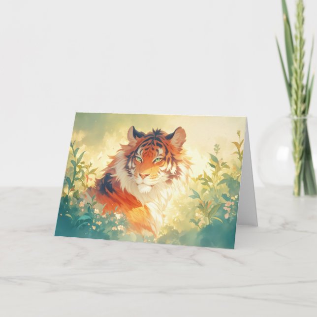 The Watchful Tiger Card (Front)