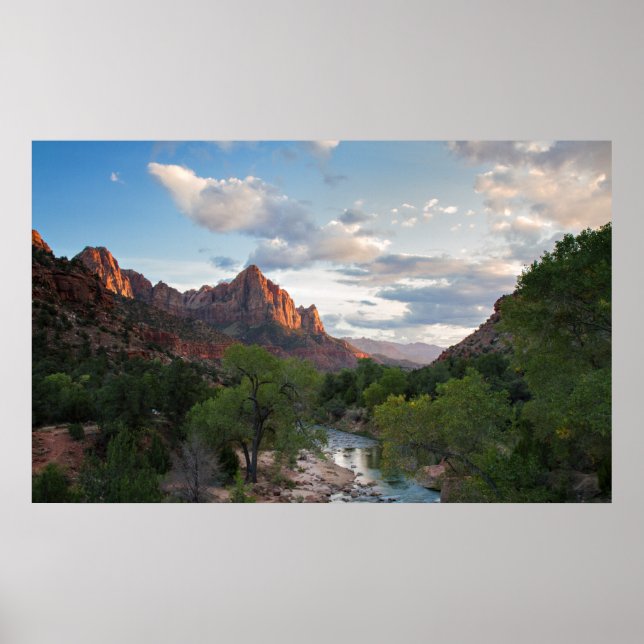 The Watchman at Zion NP Poster (Front)