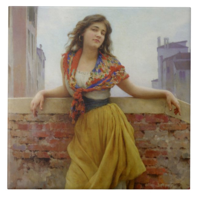 The Water-Carrier Girl Tile (Front)