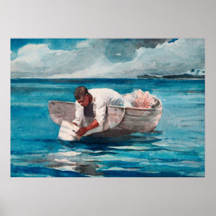 The Water Fan by Winslow Homer Poster