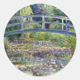 The Water Lily Pond by Claude Monet Classic Round Sticker