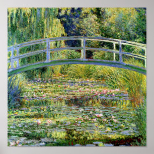 The Water-Lily Pond by Monet Fine Art Poster