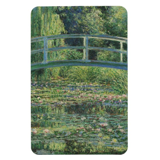 The Water-Lily Pond, Landscape Oil Painting, Monet Magnet (Vertical)