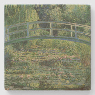 The Water-Lily Pond, Landscape Oil Painting, Monet Stone Coaster