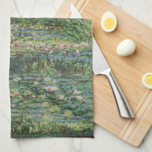 The Water-Lily Pond, Landscape Oil Painting, Monet Tea Towel