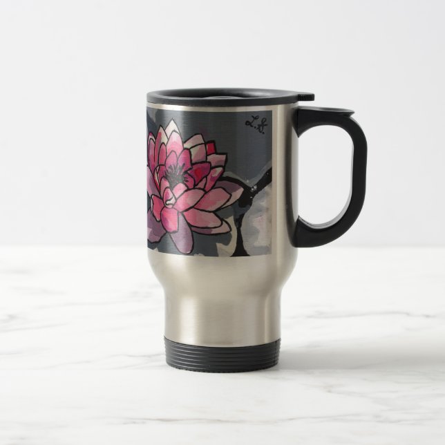 The Water Lily Travel Mug (Right)