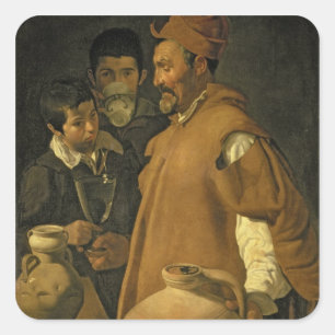 The Water Seller of Seville, c.1620 (oil on canvas Square Sticker