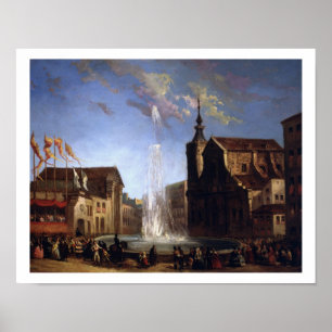The Water Supply of Lozoya at the Fountain of the Poster