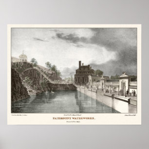 The Water Works at Fairmount Philadelphia Poster