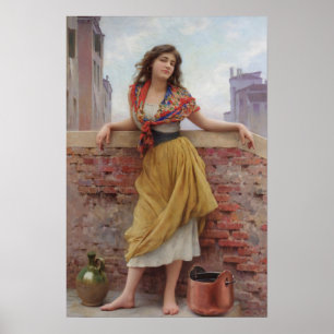 The Watercarrier by Eugene de Blaas - Poster