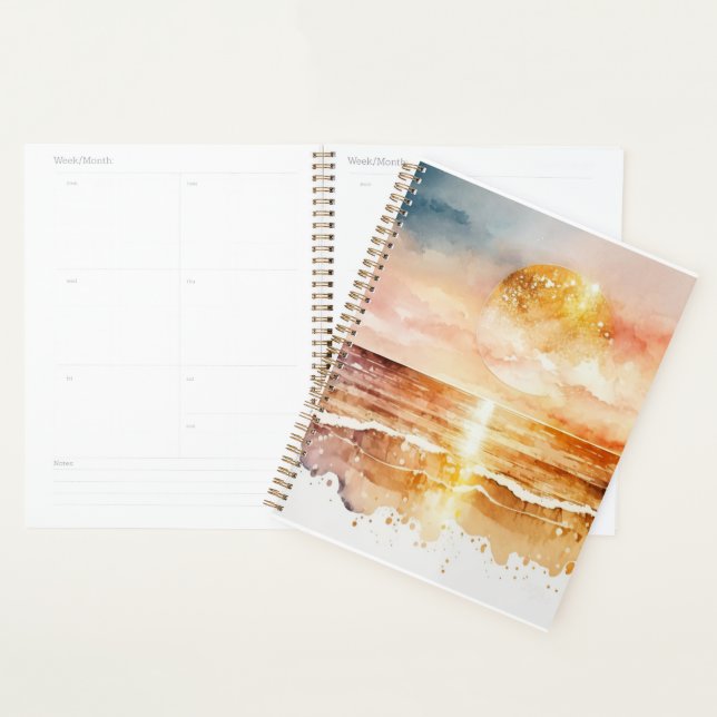 The Watercolor Beach Series Design 1 Planner (Display)