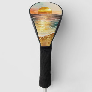 The Watercolor Beach Series Design 3 Golf Head Cover