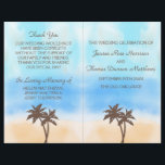 The Watercolor Beach Wedding Collection<br><div class="desc">Stylish and very chic, these watercolor beach wedding program will make the perfect order of service for any bride and groom-to-be! The design features tropical palm trees on a beautiful watercolor background of soft sand, cool blue sea and a stunning turquoise sky. Perfect for any beach celebration! These programs can...</div>
