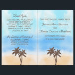 The Watercolor Beach Wedding Collection<br><div class="desc">Stylish and very chic, these watercolor beach wedding program will make the perfect order of service for any bride and groom-to-be! The design features tropical palm trees on a beautiful watercolor background of soft sand, cool blue sea and a stunning turquoise sky. Perfect for any beach celebration! These programs can...</div>