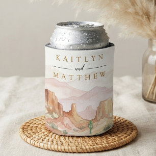 The Watercolor Desert Range Wedding Suite - Can Cooler