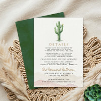 The Watercolor Desert Range Wedding Suite - Detail