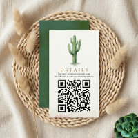 The Watercolor Desert Range Wedding Suite QR Code