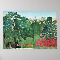 The Waterfall by Henri Rousseau