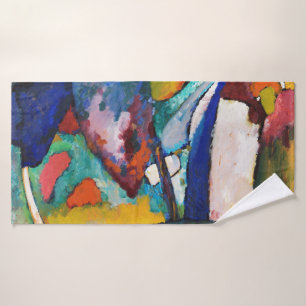 The Waterfall, Wassily Kandinsky Bath Towel