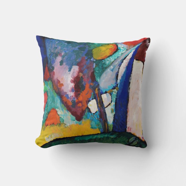 The Waterfall, Wassily Kandinsky Cushion (Front)
