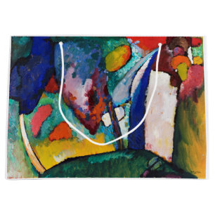 The Waterfall, Wassily Kandinsky Large Gift Bag