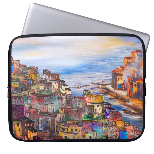The waterfront in Naplesitaly,naples,napoli,city,e Laptop Sleeve (Front)