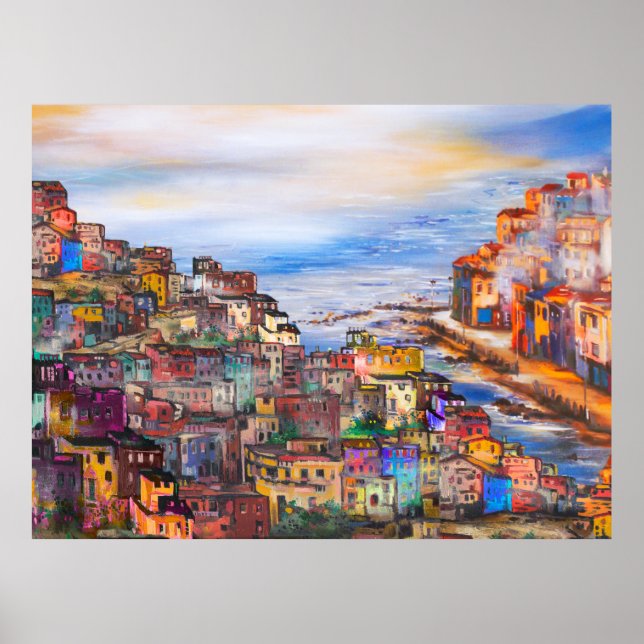 The waterfront in Naplesitaly,naples,napoli,city,e Poster (Front)