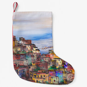 The waterfront in Naplesitaly,naples,napoli,city,e Small Christmas Stocking