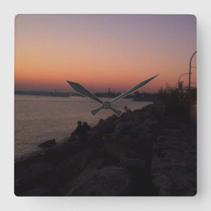 The Waterfront Square Wall Clock