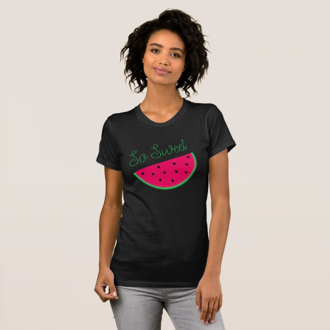 The Watermelon - So Sweet (green writing) T-Shirt (Front Full)