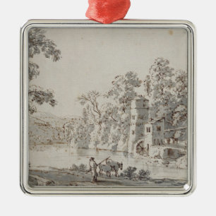 The Watermill by the Ford Metal Tree Decoration