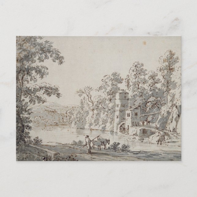 The Watermill by the Ford Postcard (Front)