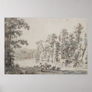 The Watermill by the Ford Poster