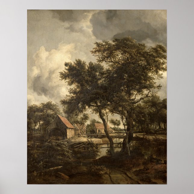 The Watermill, c.1660 Poster (Front)