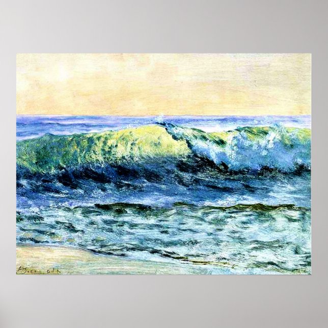 The Wave by Albert Bierstadt Poster (Front)