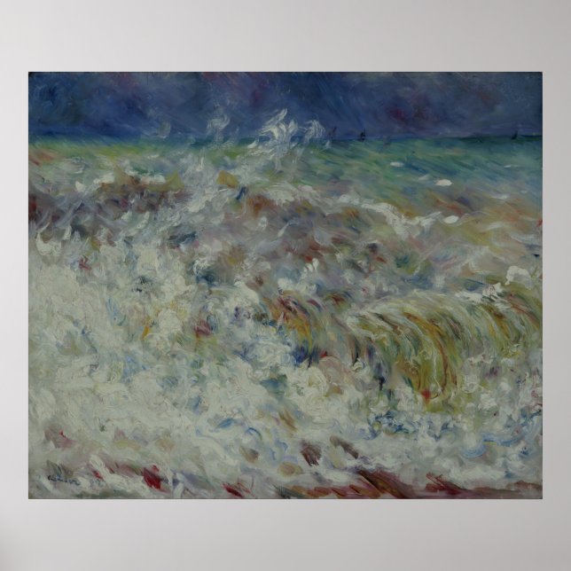 The Wave by Pierre-Auguste Renoir Poster (Front)