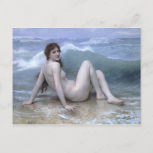The Wave by William-Adolphe Bouguereau Postcard