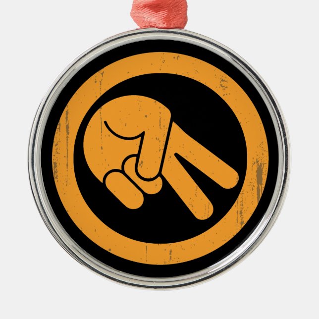 The Wave Metal Tree Decoration (Front)