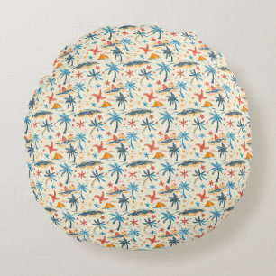 The Waves Of The Sea Help Me Get Back To Me Round Cushion
