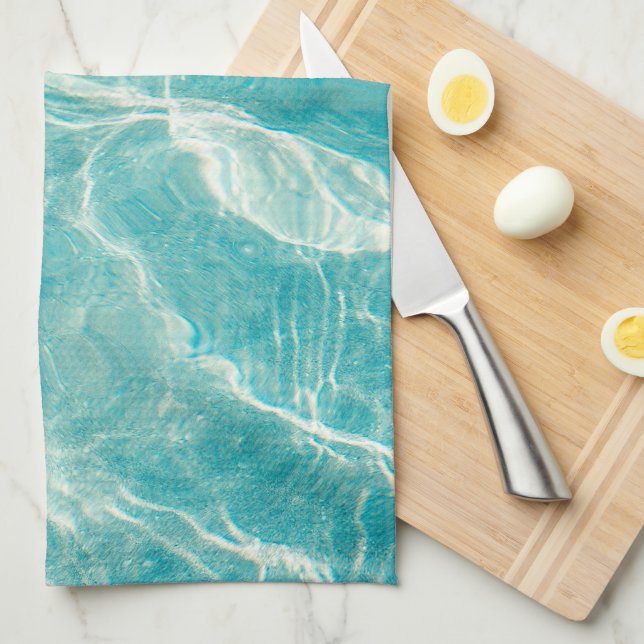 the waves of the sea tea towel (Quarter Fold)